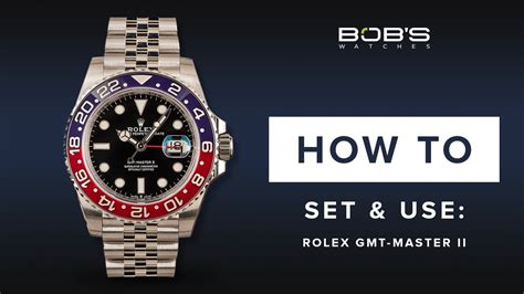 how to set rolex gmt master ii